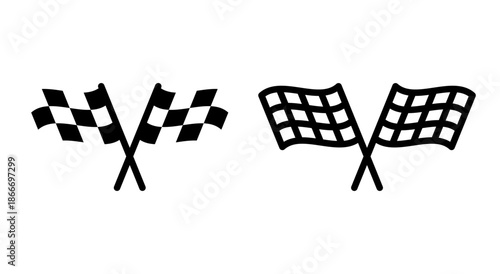 Racing flag icon symbol for apps and websites. race flag sign and symbol.Checkered racing flag icon