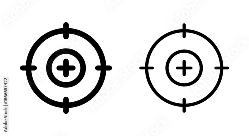 Target icon symbol for apps and websites. goal icon vector. target marketing sign and symbol