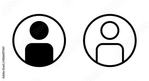 User icon symbol for apps and websites. person sign and symbol. people icon.