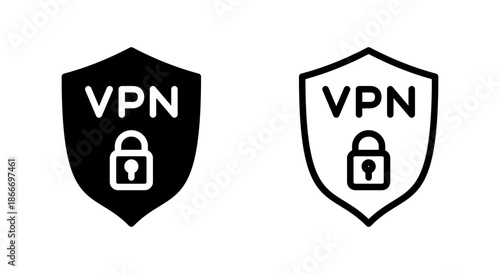 Vpn icon symbol for apps and websites. Private network sign and symbol. virtual private network icon.