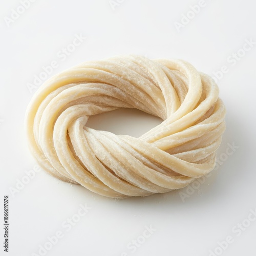 Handwoven natural cotton rope knot for craft and decor
