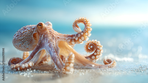 Octopus on the beach