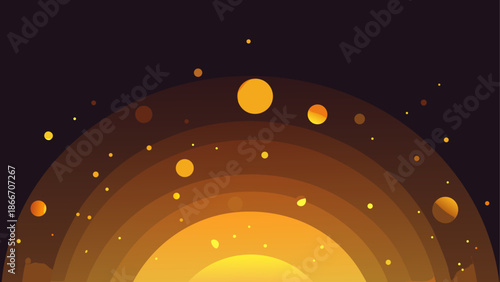 Cosmic rainbow in space