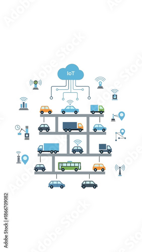Network diagram showing cloud connectivity and devices.