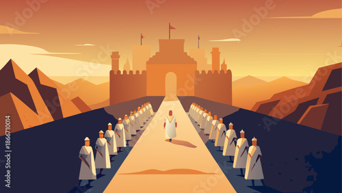 Procession to the castle