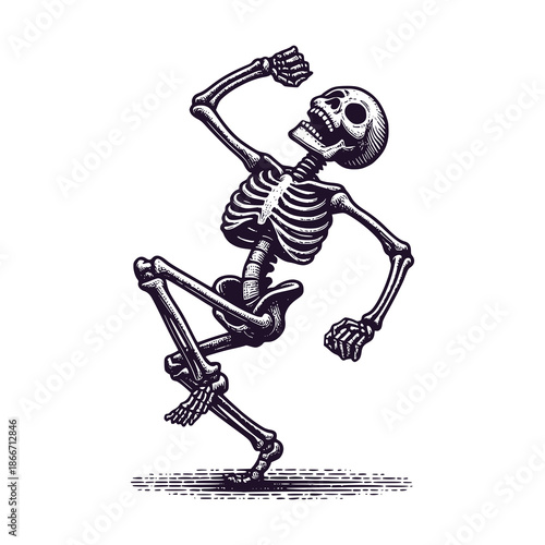 dancing skeleton