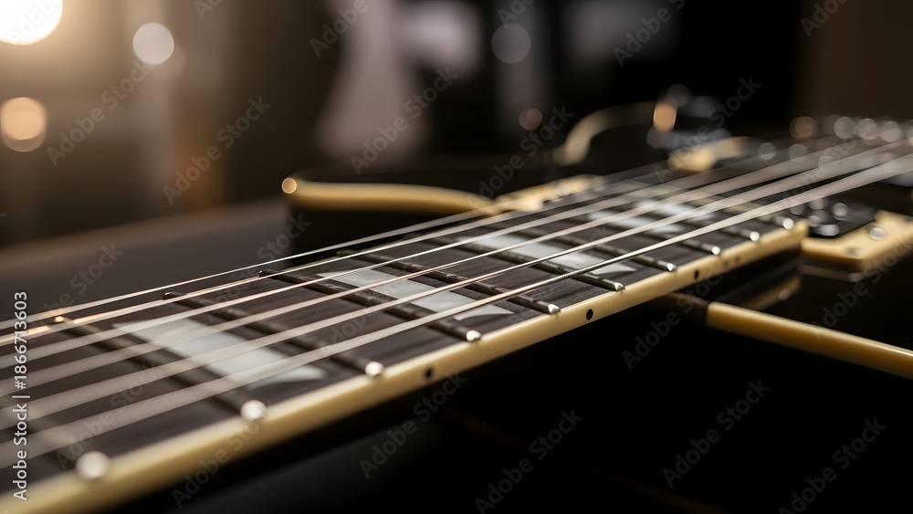 Fototapeta premium electric guitar close up