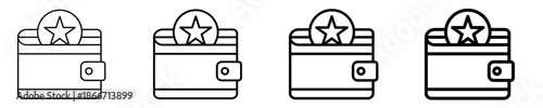 Wallet  Icon Set Different Style Collection