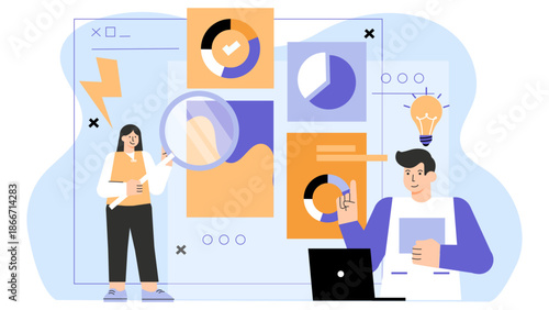 Flat design of data-driven decision making