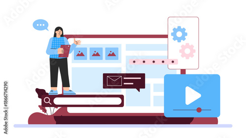 Flat design of cross-platform workplace tools