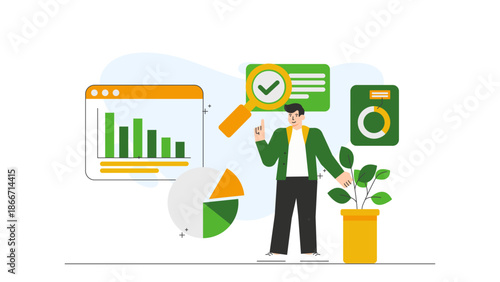 Flat design of data-driven decision making