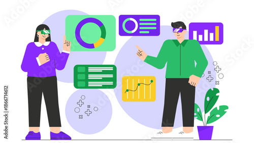 Flat design of digital twin in business operations