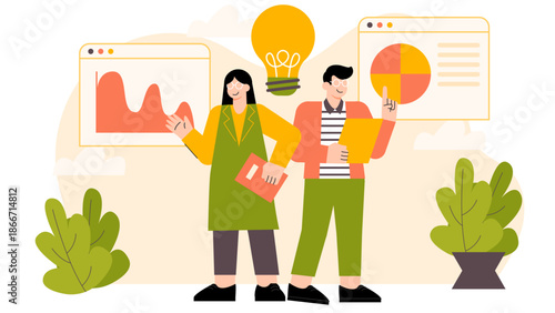 Flat design of digital twin in business operations