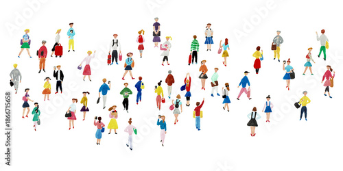 手描き水彩イラスト　ライフスタイル