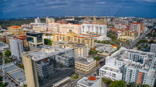 Aerial View of Coral Gables, Florida, United States