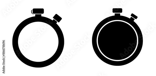 Minimalist Stopwatch Timer Icons
