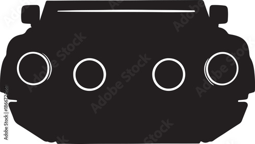 front view of vehicle silhouette