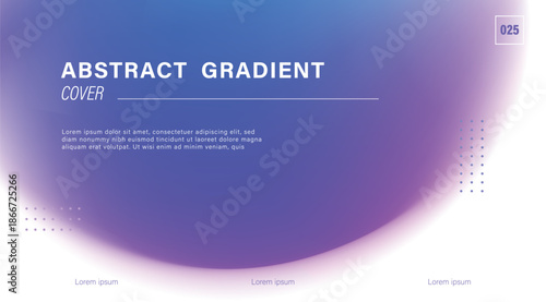 Gradient purple blue abstract mesh and blank space background for creative brand cover modern tech poster design