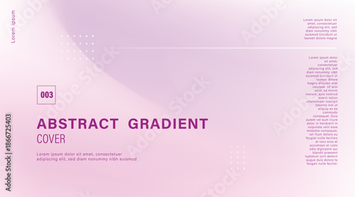 Minimalist pastel pink abstract gradient poster with elegant mesh and geometric shapes for feminine brand background and social media cover design