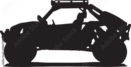 Offroad vehicle silhouette