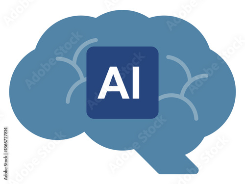 次世代の産業を支える人工知能AIと半導体チップのコンセプトベクターイラスト