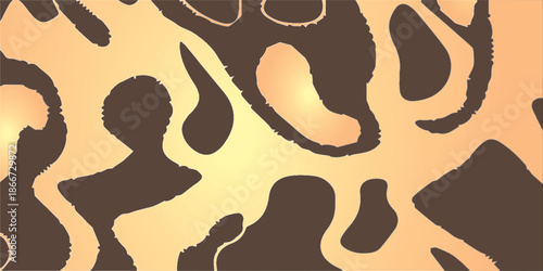 Abstract organic pattern with flowing shapes and warm gradient colors.