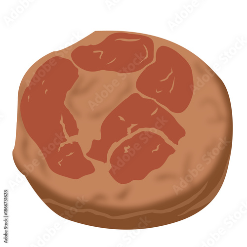 A whole slab of medium-rare steak