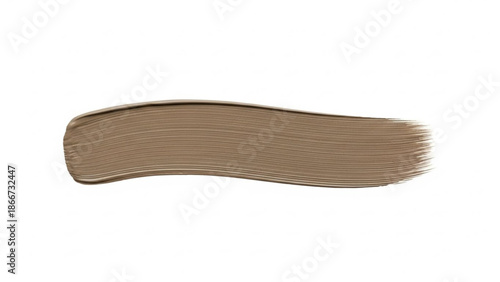 Brown eyebrow pencil smudge on white background for makeup and cosmetics advertising with beauty and smear