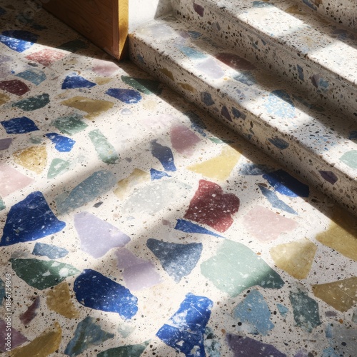 Colorful terrazzo floor design 3