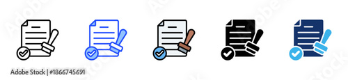 Patent Document Icon Collection With Multiple Styles