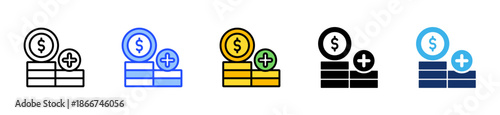 Dividend Tracker Icon Collection With Multiple Styles