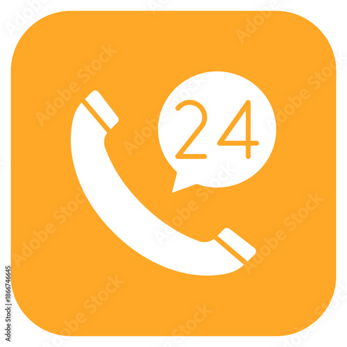 24 Hours Support Icon