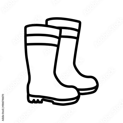 Boot icon design template