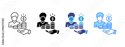 Incentive  icon set multiple style collection