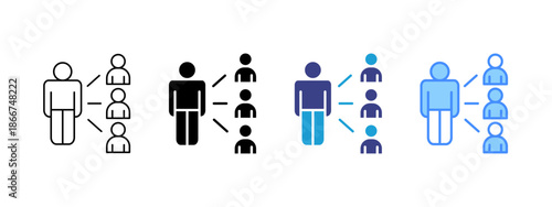 Leads  icon set multiple style collection