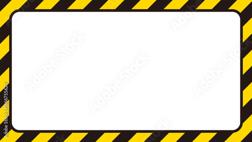 危険・警告のフレーム。テキストエリア。コピースペース。（Danger warning frame. Text area. Copy space.）
