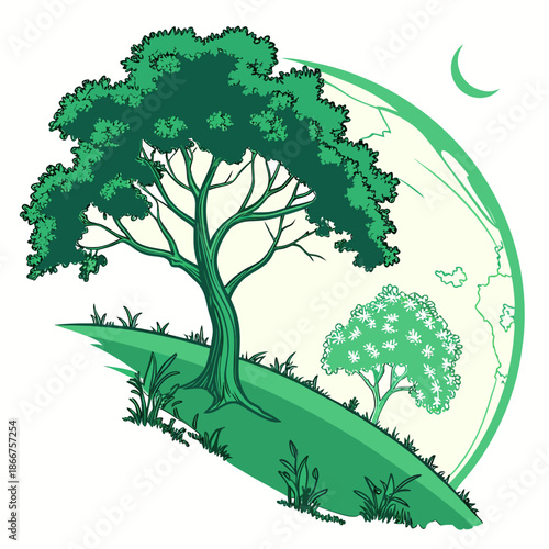 Nature's embrace on earth