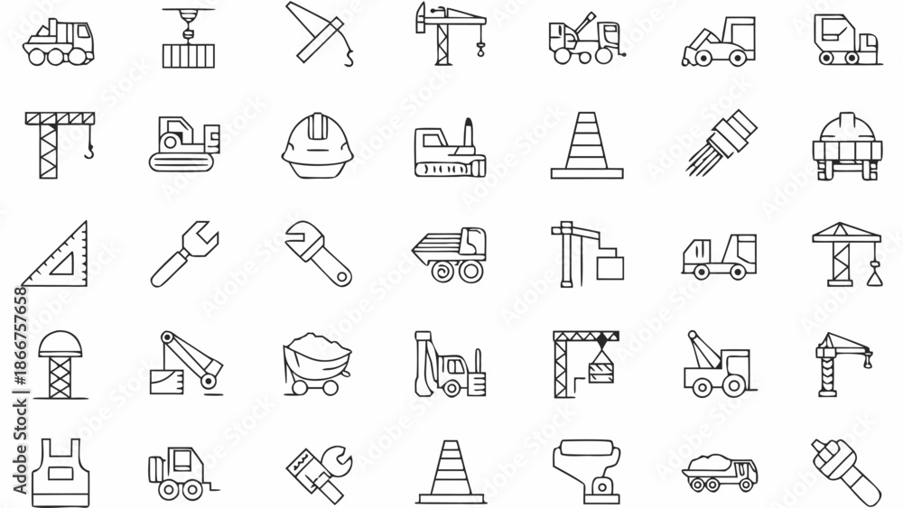 Fototapeta premium Set of web design icons for business and communication