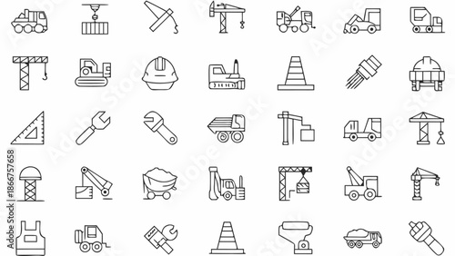 Set of web design icons for business and communication