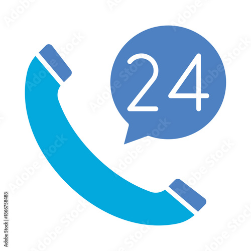 24 Hours Support Icon