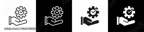 Industrial Standards Line N Glyph Icon Style In White And Background