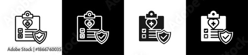 Health Regulation Line N Glyph Icon Style In White And Background