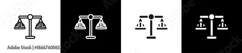 Labor Law Line N Glyph Icon Style In White And Background