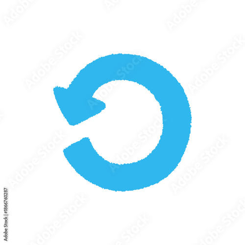 回転矢印 手描き パステル プログラミング アイコン イラスト