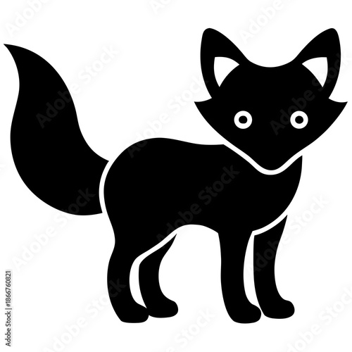 Fox isolated on white background Vector