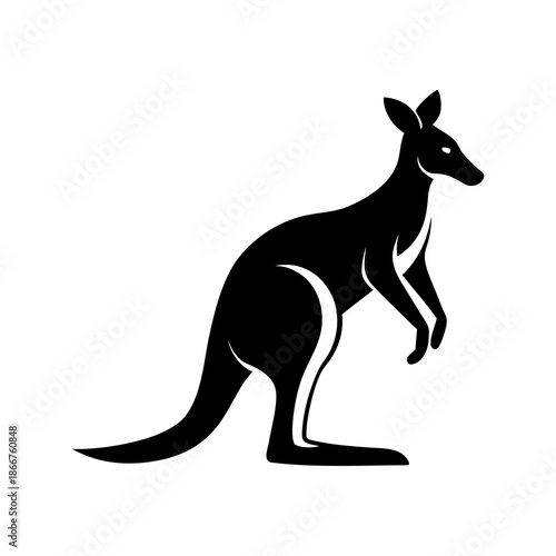 Kangaroo isolated on white background Vector