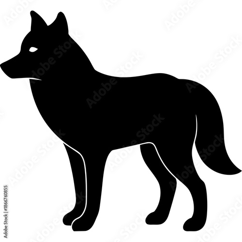 Wolf isolated on white background Vector
