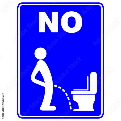 No, water closet sign and sticker