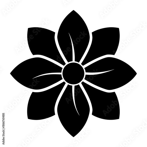 Flower isolated on white background Vector