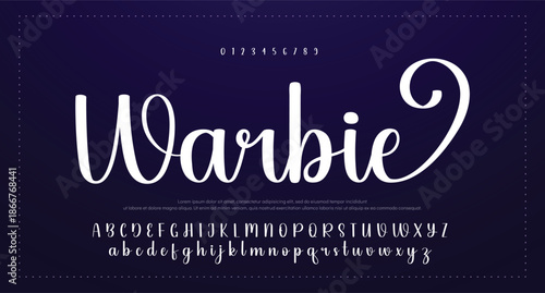 Hand drawn vector alphabet. Modern monoline signature script font. Elegant Signature Font. Best Alphabet Beautiful Calligraphy Signature Font. vector illustration